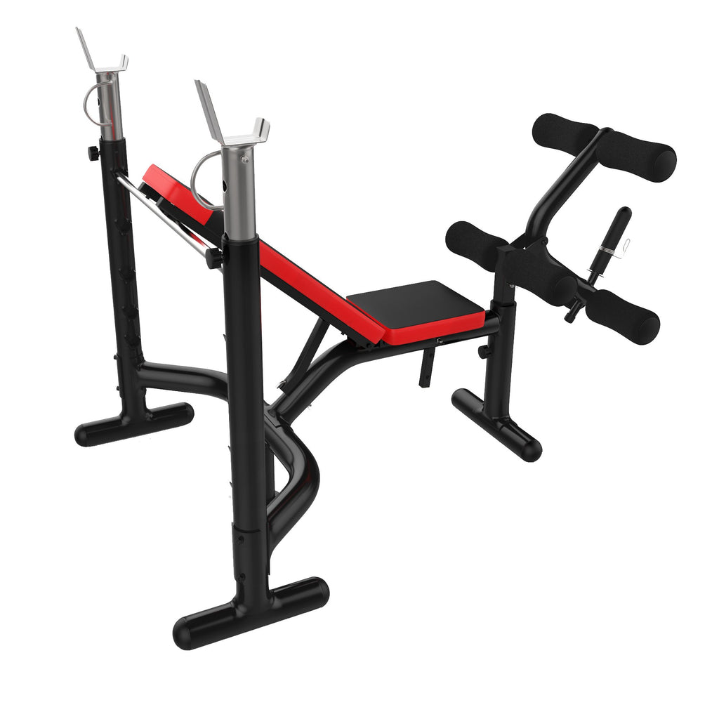 Weight Bench With Rack - Black/Red - XQBH-08