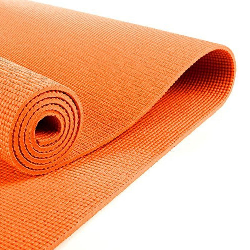 6mm Yoga Mats Soft Non Slip Exercise Mat - Orange