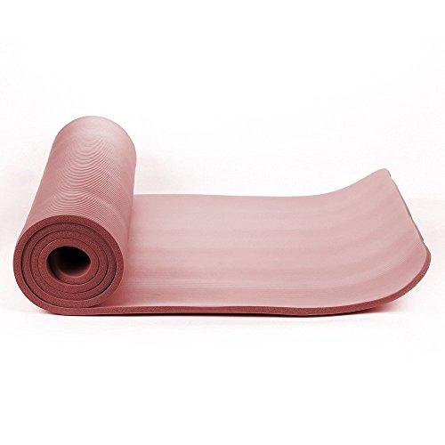NBR Foam Yoga Mat 15mm Thick - Red Purple